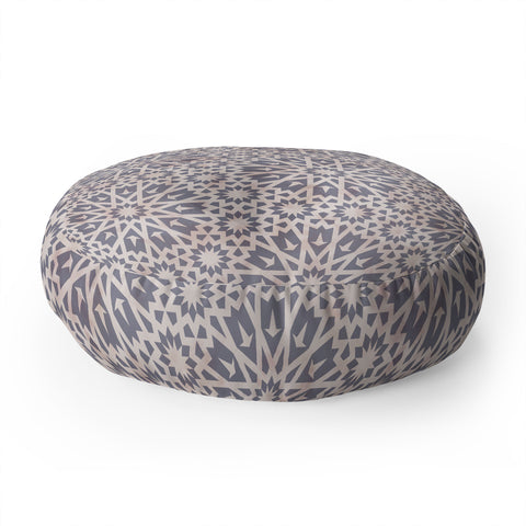 Schatzi Brown Taniger Stone Floor Pillow Round