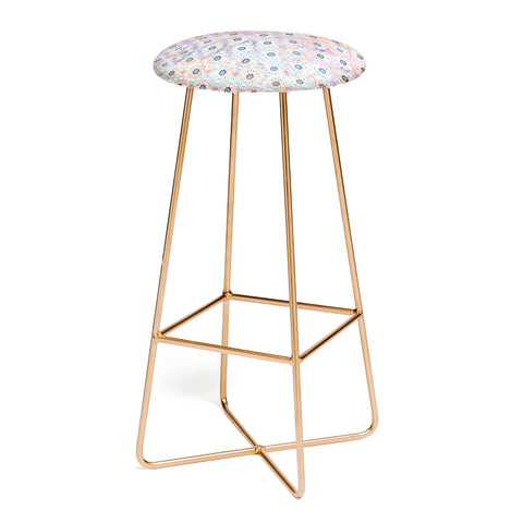 Schatzi Brown Thema Tiles Ombre Bar Stool