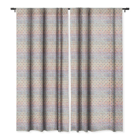 Schatzi Brown Thema Tiles Ombre Blackout Window Curtain
