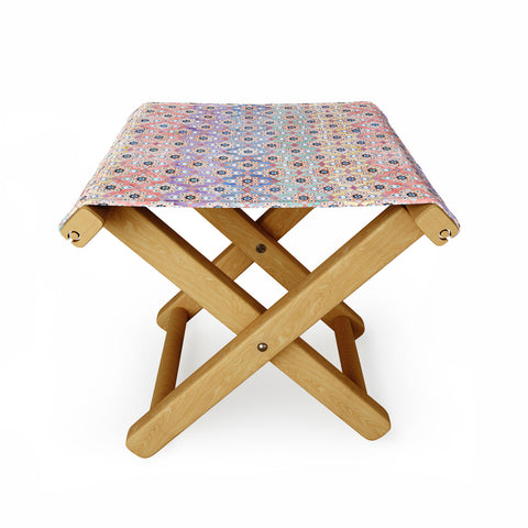 Schatzi Brown Thema Tiles Ombre Folding Stool