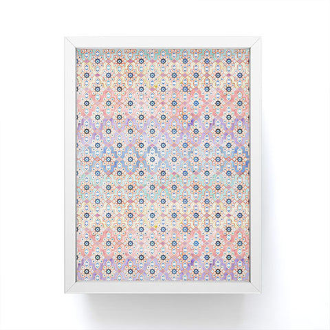 Schatzi Brown Thema Tiles Ombre Framed Mini Art Print