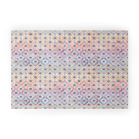 Schatzi Brown Thema Tiles Ombre Welcome Mat