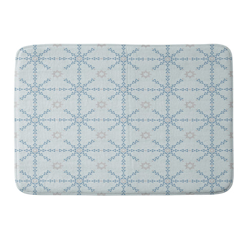 Schatzi Brown Triangle Love II Mint Memory Foam Bath Mat