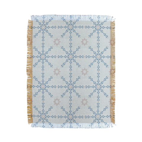 Schatzi Brown Triangle Love II Mint Throw Blanket