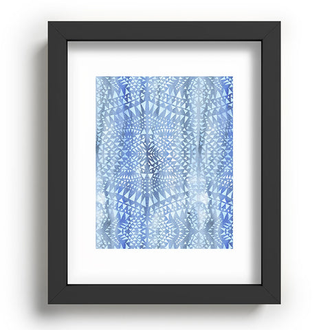 Schatzi Brown Tribal Triangles Chambray Recessed Framing Rectangle