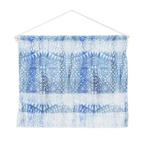 Schatzi Brown Tribal Triangles Chambray Wall Hanging Landscape