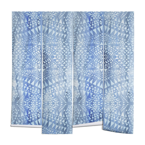 Schatzi Brown Tribal Triangles Chambray Wall Mural