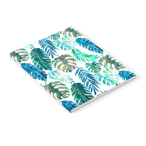 Schatzi Brown Tropical Leaf 2 Green Notebook