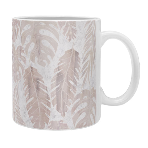 Schatzi Brown Tropical Leaf 2 Neutral Coffee Mug