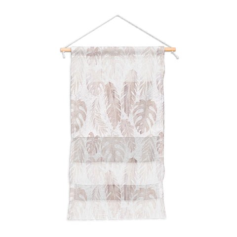 Schatzi Brown Tropical Leaf 2 Neutral Wall Hanging Portrait