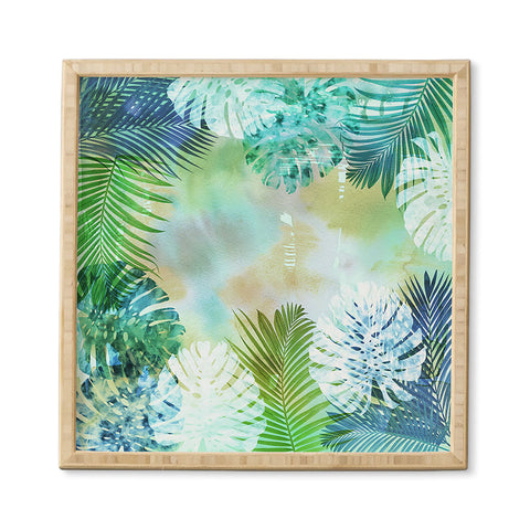 Schatzi Brown Tropix Green Framed Wall Art