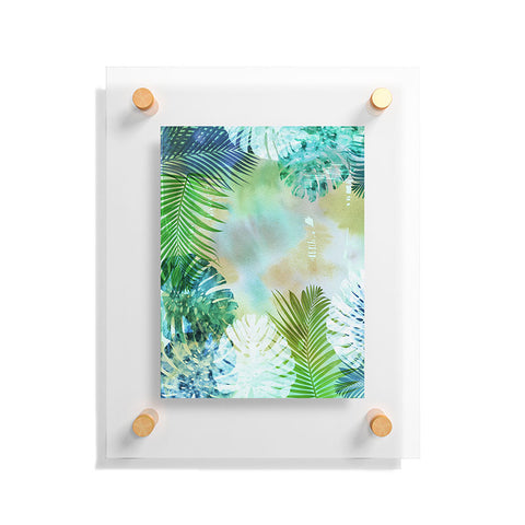 Schatzi Brown Tropix Green Floating Acrylic Print