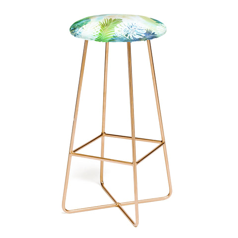 Schatzi Brown Tropix Green Bar Stool