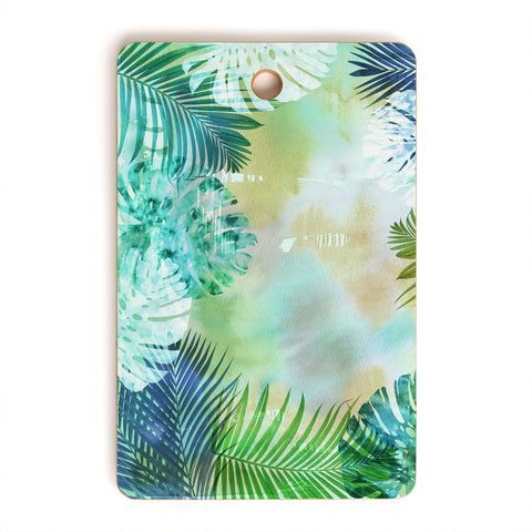 Schatzi Brown Tropix Green Cutting Board Rectangle