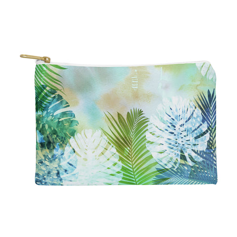 Schatzi Brown Tropix Green Pouch