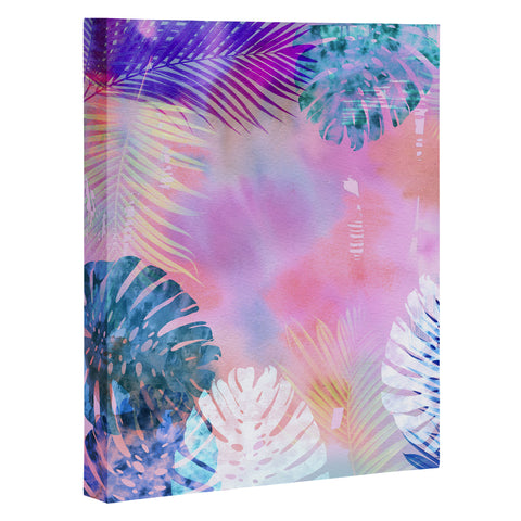 Schatzi Brown Tropix Pink Art Canvas