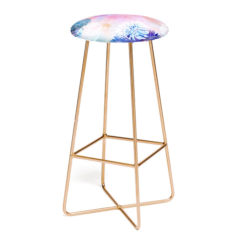 Schatzi Brown Tropix Pink Bar Stool