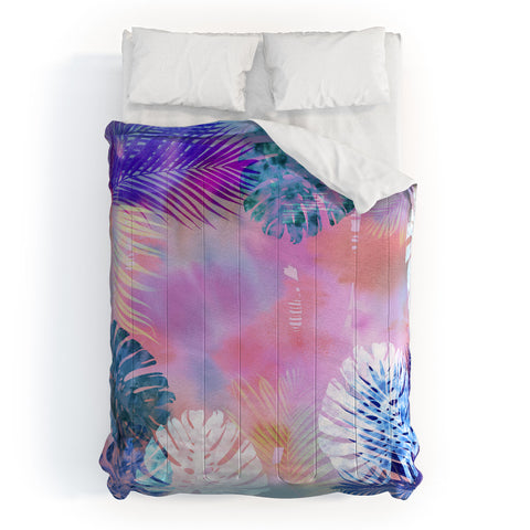 Schatzi Brown Tropix Pink Comforter