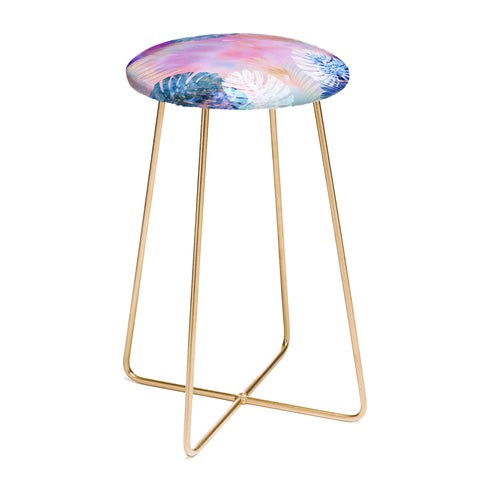 Schatzi Brown Tropix Pink Counter Stool