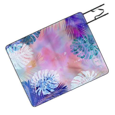 Schatzi Brown Tropix Pink Picnic Blanket