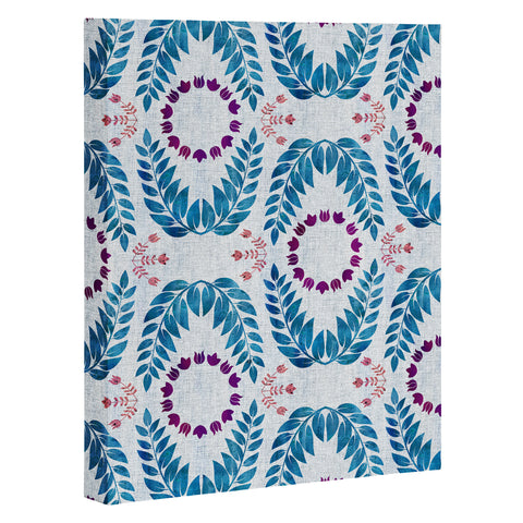 Schatzi Brown Unicorn Coordinate Light Linen Art Canvas