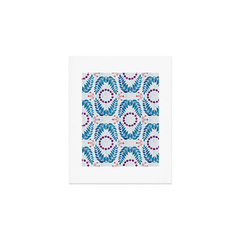 Schatzi Brown Unicorn Coordinate Light Linen Art Print