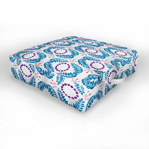 Schatzi Brown Unicorn Coordinate Light Linen Outdoor Floor Cushion