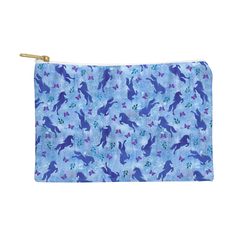 Schatzi Brown Unicorn Toss Light Blue Pouch
