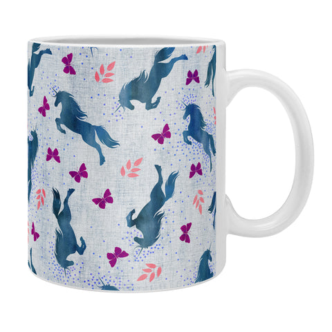 Schatzi Brown Unicorn Toss Light Linen Coffee Mug