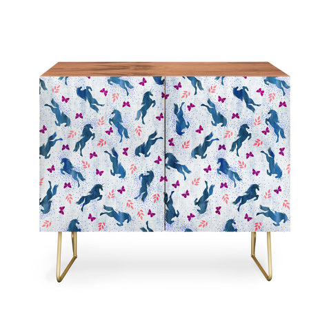 Schatzi Brown Unicorn Toss Light Linen Credenza
