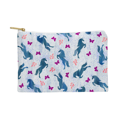 Schatzi Brown Unicorn Toss Light Linen Pouch