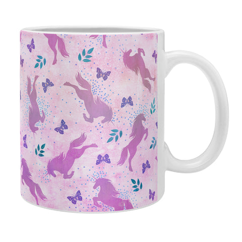 Schatzi Brown Unicorn Toss Pink Coffee Mug