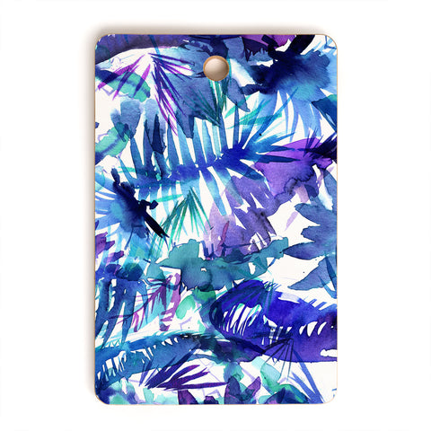 Schatzi Brown Vibe of the Jungle Blue Cutting Board Rectangle