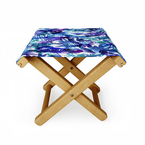 Schatzi Brown Vibe of the Jungle Blue Folding Stool