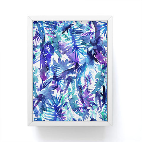 Schatzi Brown Vibe of the Jungle Blue Framed Mini Art Print