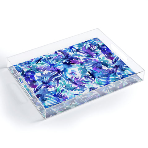 Schatzi Brown Vibe of the Jungle Blue Acrylic Tray