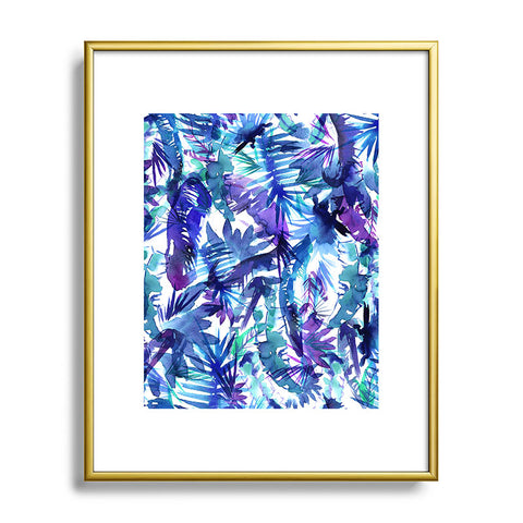 Schatzi Brown Vibe of the Jungle Blue Metal Framed Art Print