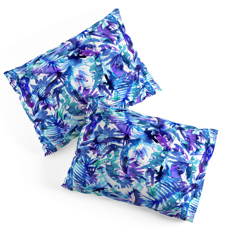 Schatzi Brown Vibe of the Jungle Blue Pillow Shams