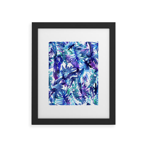 Schatzi Brown Vibe of the Jungle Blue Framed Art Print
