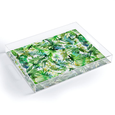 Schatzi Brown Vibe of the Jungle Green Acrylic Tray