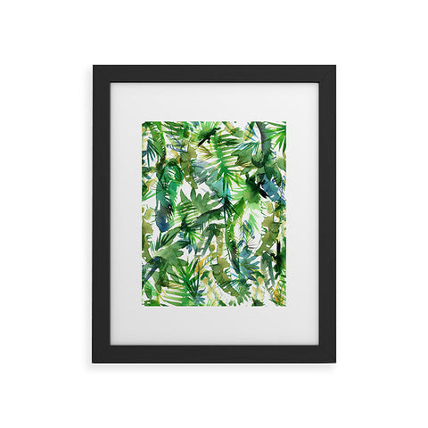 Schatzi Brown Vibe of the Jungle Green Framed Art Print