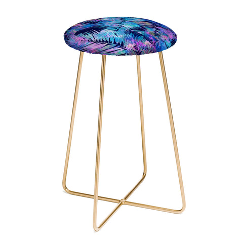 Schatzi Brown Waikiki Tropic Blue Counter Stool