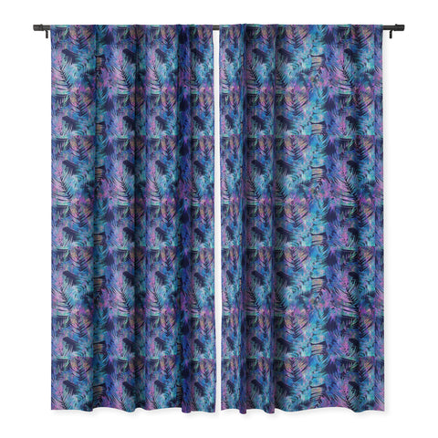 Schatzi Brown Waikiki Tropic Blue Blackout Window Curtain