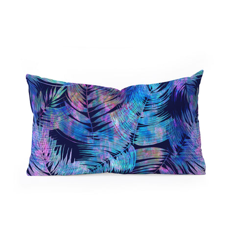 Schatzi Brown Waikiki Tropic Blue Oblong Throw Pillow