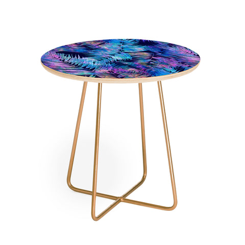 Schatzi Brown Waikiki Tropic Blue Round Side Table