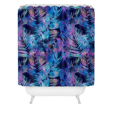 Schatzi Brown Waikiki Tropic Blue Shower Curtain