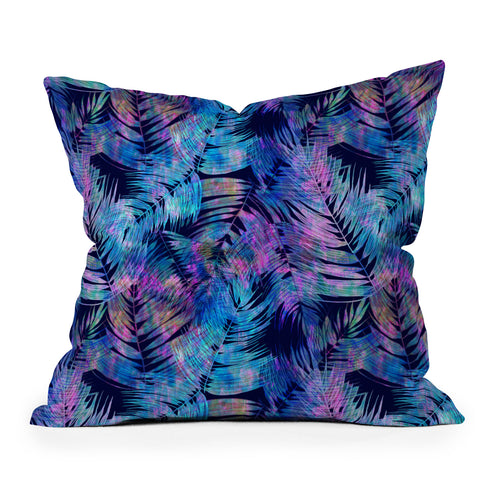 Schatzi Brown Waikiki Tropic Blue Throw Pillow