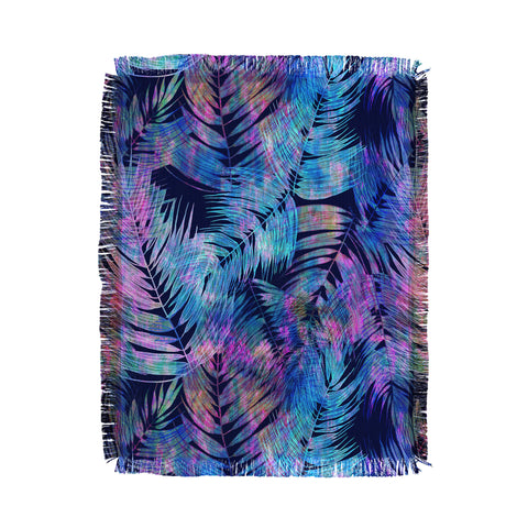 Schatzi Brown Waikiki Tropic Blue Throw Blanket