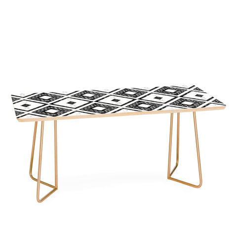 Schatzi Brown Worrior Black and White Coffee Table