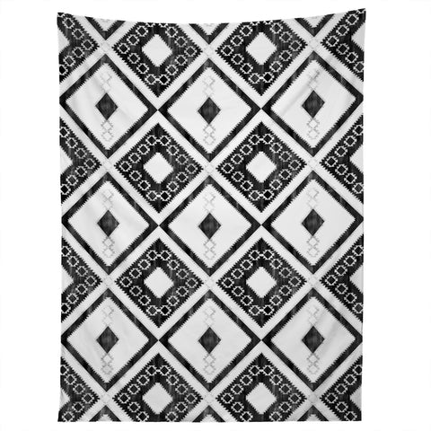 Schatzi Brown Worrior Black and White Tapestry